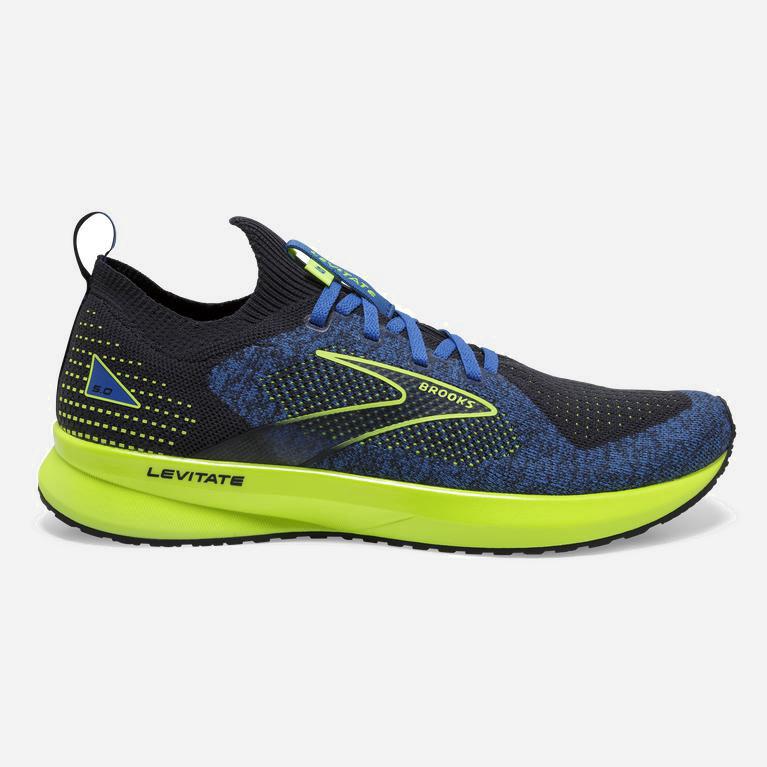 Brooks Levitate Stealthfit 5 Israel - Men's Energy Return Road Running Shoes - India Ink/Blue/Nightl